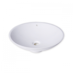 Lavabo de superficie sólida de acrílico blanco
