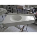 Encimeras de baño de superficie sólida con descuento y variedad de bordes 