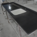 Encimera de superficie sólida de acrílico negro artificial 